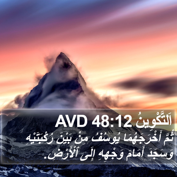 اَلتَّكْوِينُ 48:12 AVD Bible Study