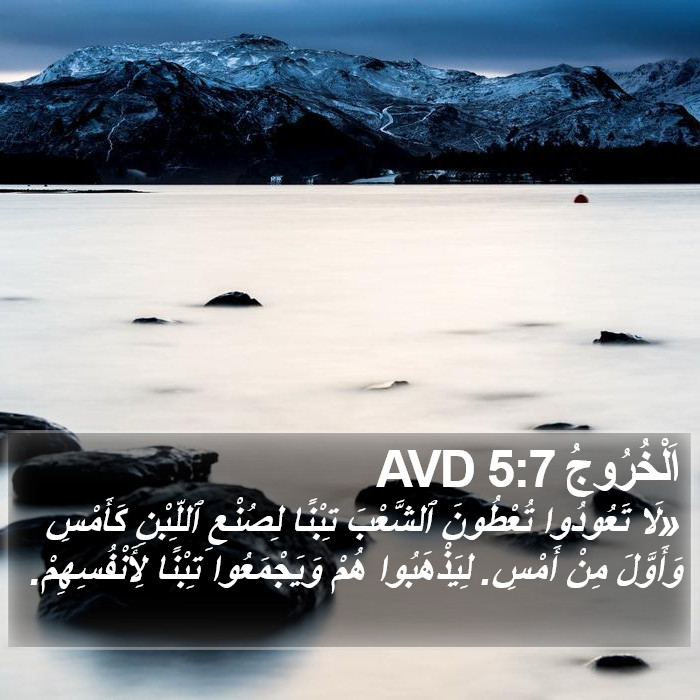 اَلْخُرُوجُ 5:7 AVD Bible Study