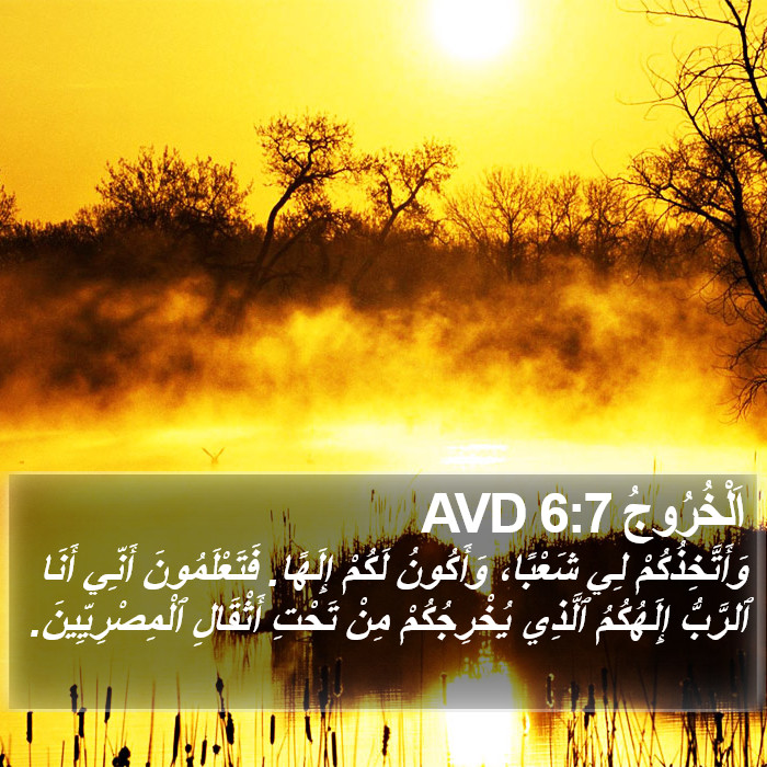 اَلْخُرُوجُ 6:7 AVD Bible Study