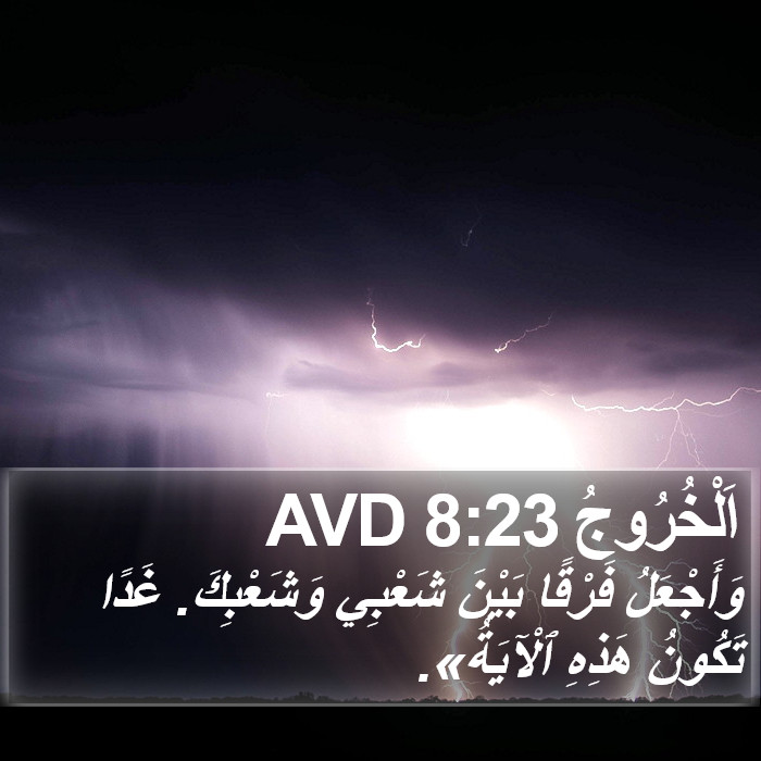 اَلْخُرُوجُ 8:23 AVD Bible Study