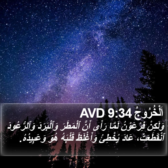 اَلْخُرُوجُ 9:34 AVD Bible Study