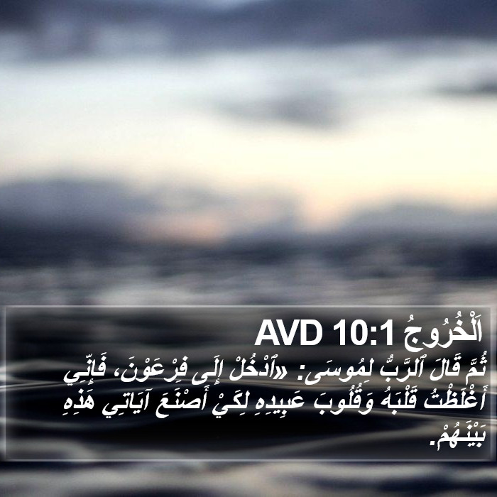 اَلْخُرُوجُ 10:1 AVD Bible Study