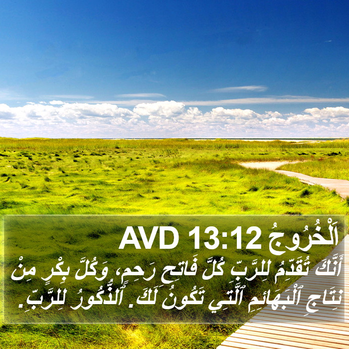 اَلْخُرُوجُ 13:12 AVD Bible Study