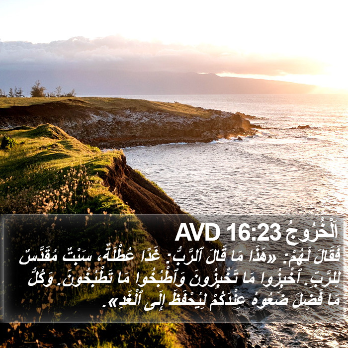 اَلْخُرُوجُ 16:23 AVD Bible Study