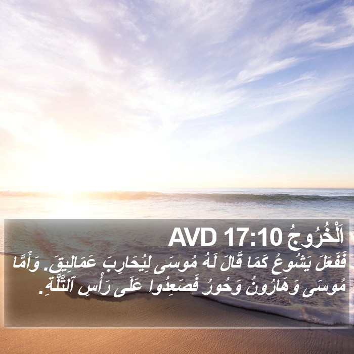 اَلْخُرُوجُ 17:10 AVD Bible Study