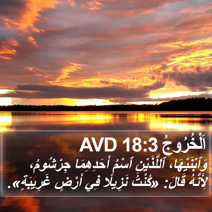 اَلْخُرُوجُ 18:3 AVD Bible Study