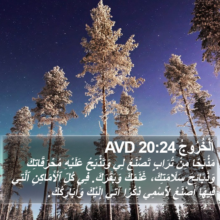 اَلْخُرُوجُ 20:24 AVD Bible Study