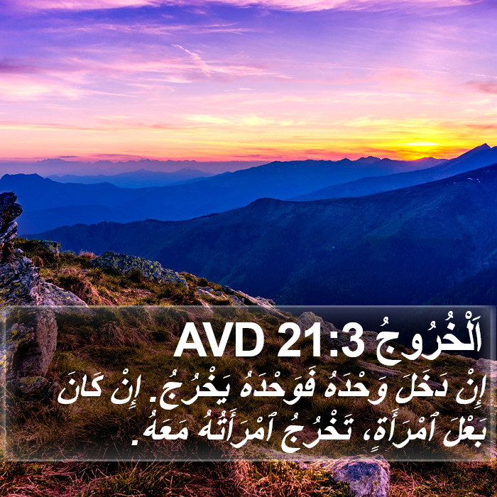 اَلْخُرُوجُ 21:3 AVD Bible Study