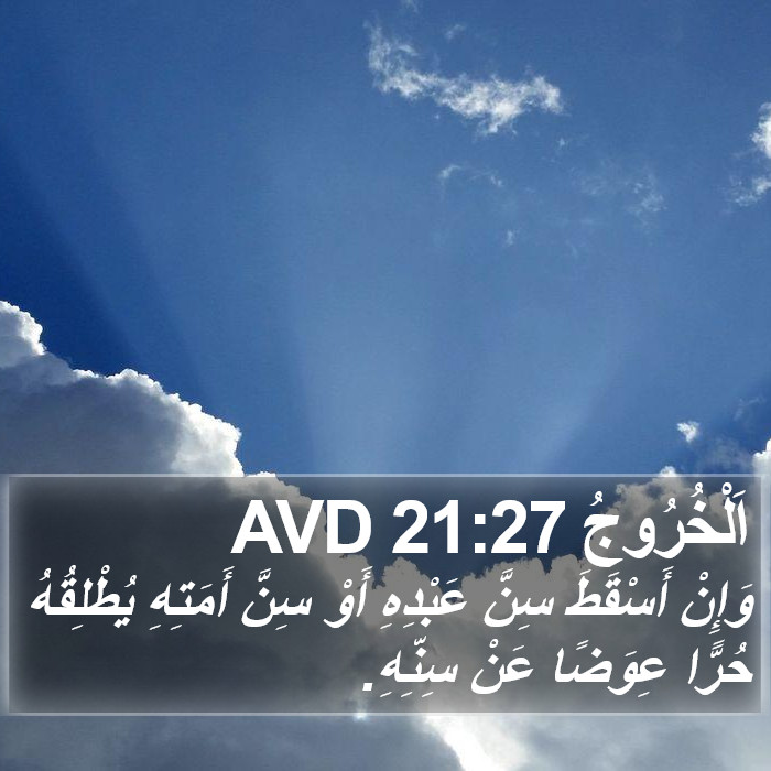 اَلْخُرُوجُ 21:27 AVD Bible Study