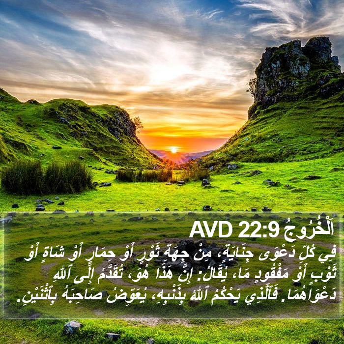 اَلْخُرُوجُ 22:9 AVD Bible Study