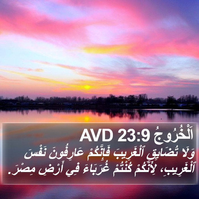 اَلْخُرُوجُ 23:9 AVD Bible Study