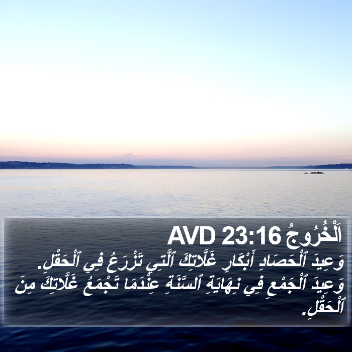 اَلْخُرُوجُ 23:16 AVD Bible Study