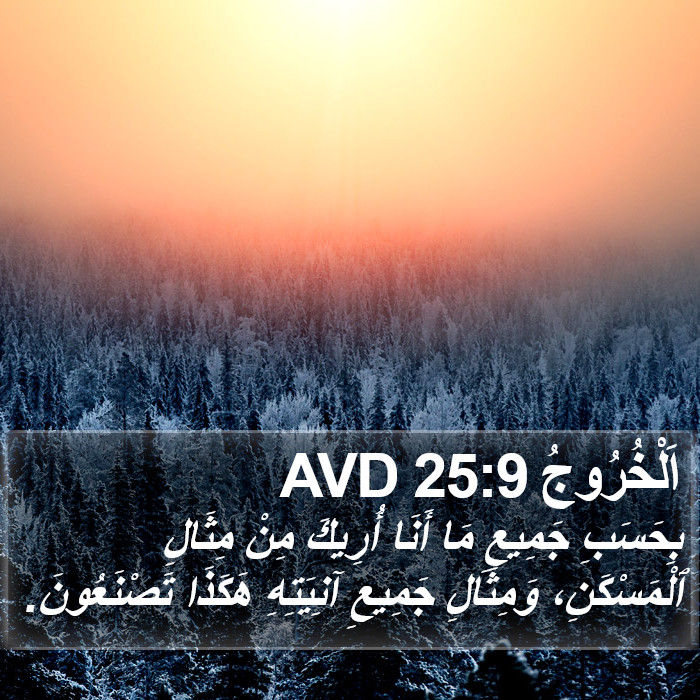 اَلْخُرُوجُ 25:9 AVD Bible Study