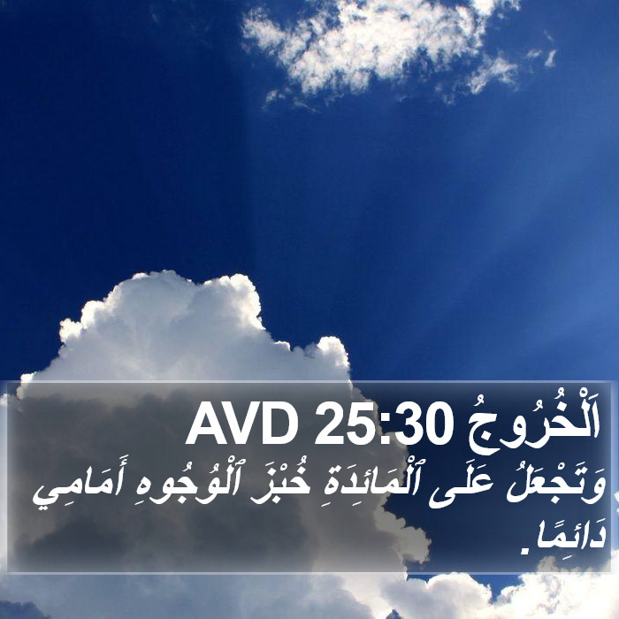 اَلْخُرُوجُ 25:30 AVD Bible Study