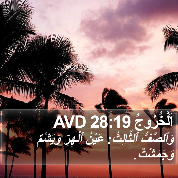 اَلْخُرُوجُ 28:19 AVD Bible Study