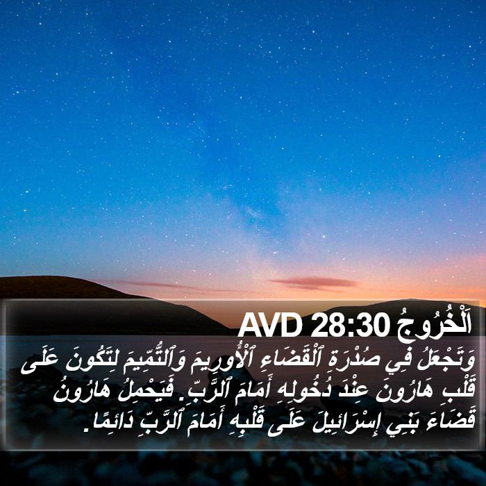 اَلْخُرُوجُ 28:30 AVD Bible Study