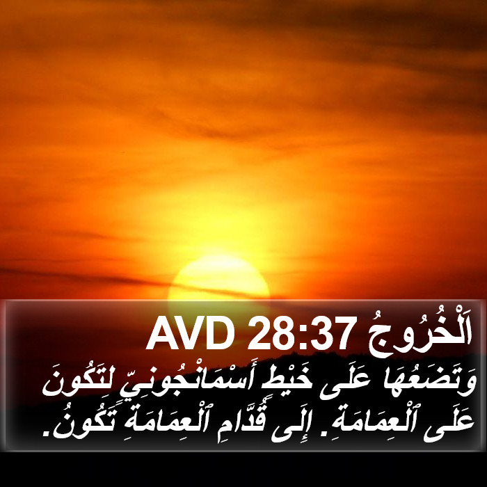 اَلْخُرُوجُ 28:37 AVD Bible Study
