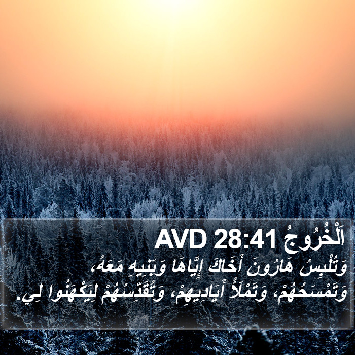 اَلْخُرُوجُ 28:41 AVD Bible Study