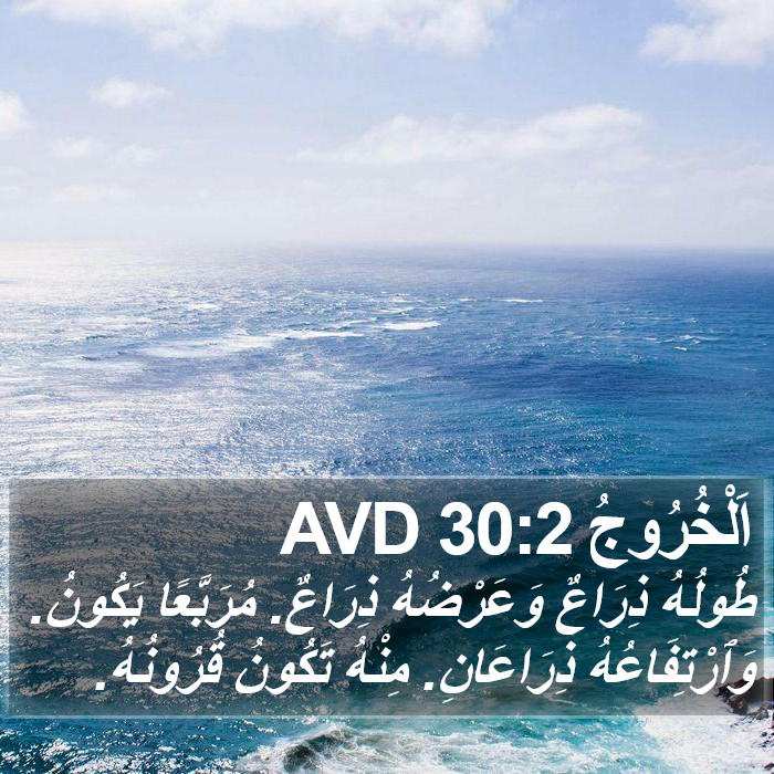 اَلْخُرُوجُ 30:2 AVD Bible Study