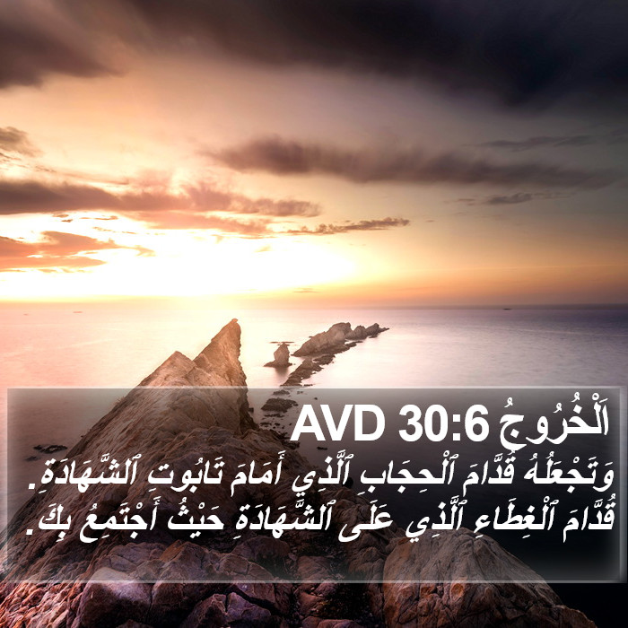 اَلْخُرُوجُ 30:6 AVD Bible Study