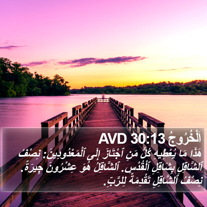 اَلْخُرُوجُ 30:13 AVD Bible Study