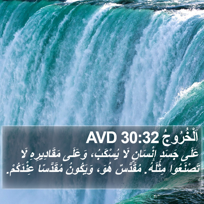 اَلْخُرُوجُ 30:32 AVD Bible Study