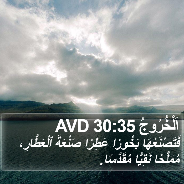 اَلْخُرُوجُ 30:35 AVD Bible Study