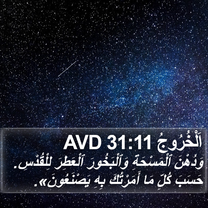 اَلْخُرُوجُ 31:11 AVD Bible Study