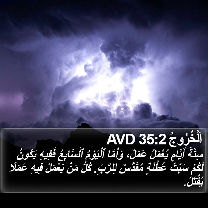 اَلْخُرُوجُ 35:2 AVD Bible Study