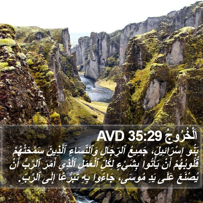 اَلْخُرُوجُ 35:29 AVD Bible Study