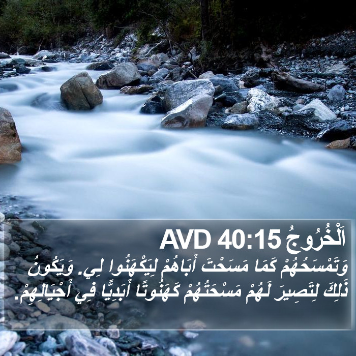 اَلْخُرُوجُ 40:15 AVD Bible Study