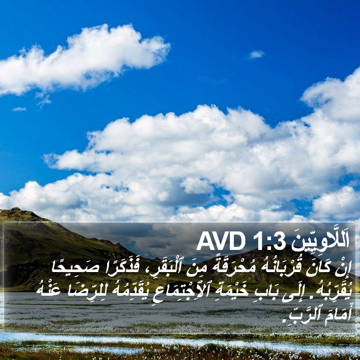 اَللَّاوِيِّينَ 1:3 AVD Bible Study