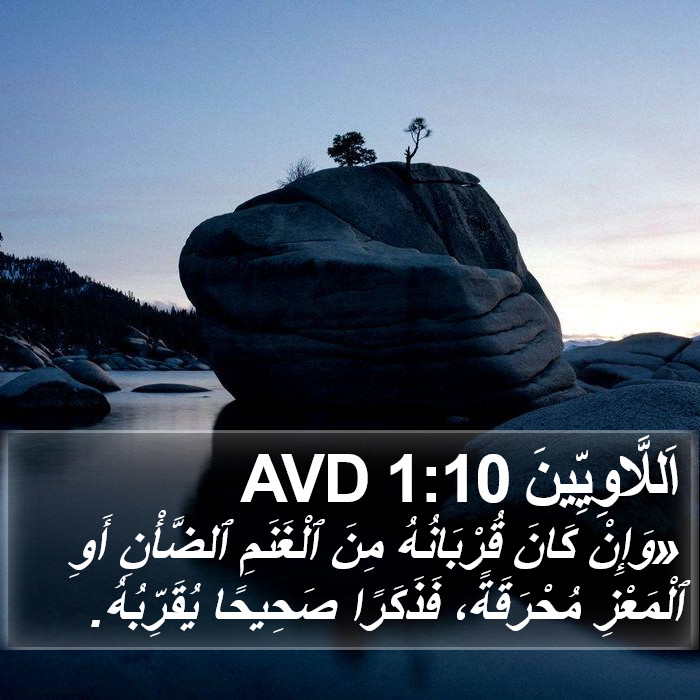 اَللَّاوِيِّينَ 1:10 AVD Bible Study