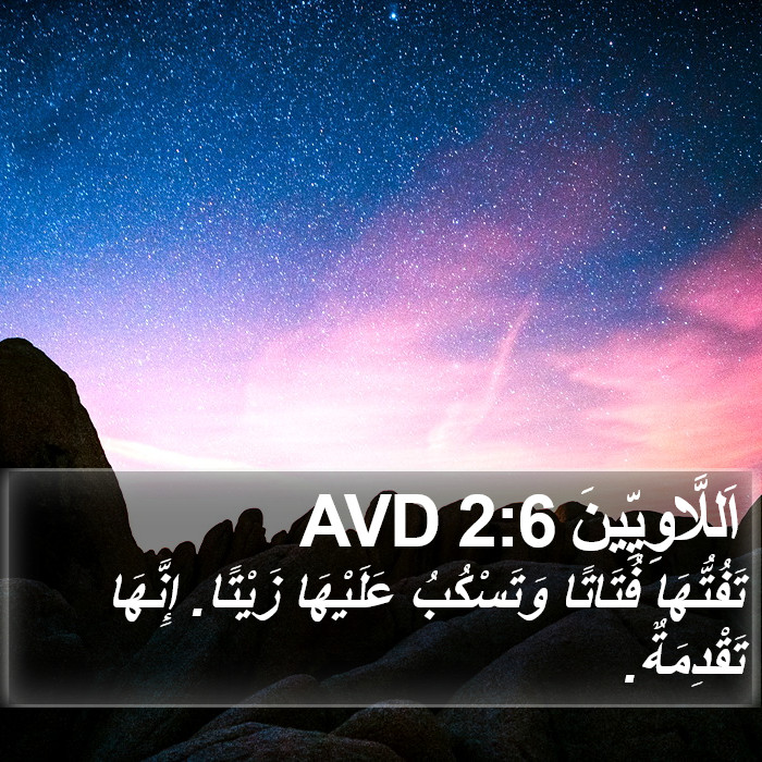 اَللَّاوِيِّينَ 2:6 AVD Bible Study