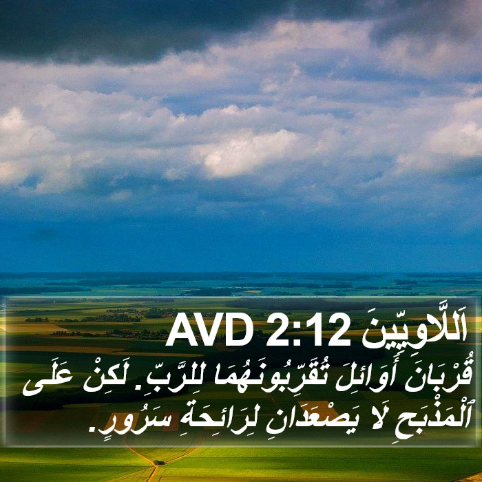 اَللَّاوِيِّينَ 2:12 AVD Bible Study