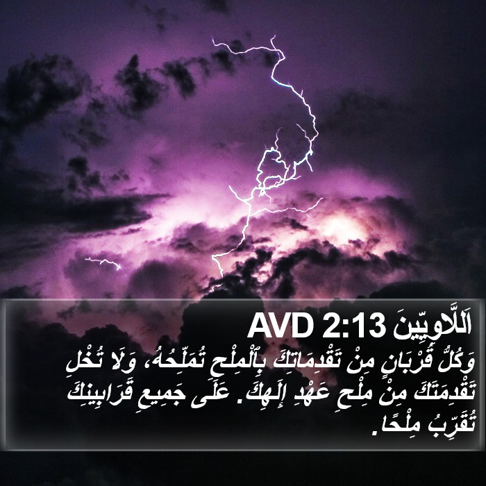 اَللَّاوِيِّينَ 2:13 AVD Bible Study