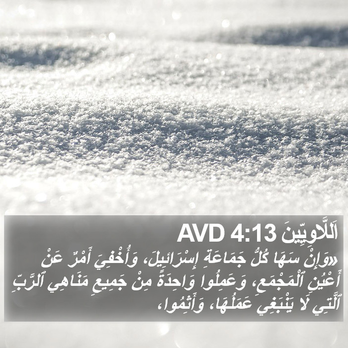 اَللَّاوِيِّينَ 4:13 AVD Bible Study