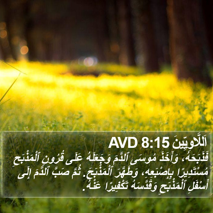 اَللَّاوِيِّينَ 8:15 AVD Bible Study
