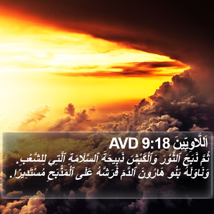 اَللَّاوِيِّينَ 9:18 AVD Bible Study