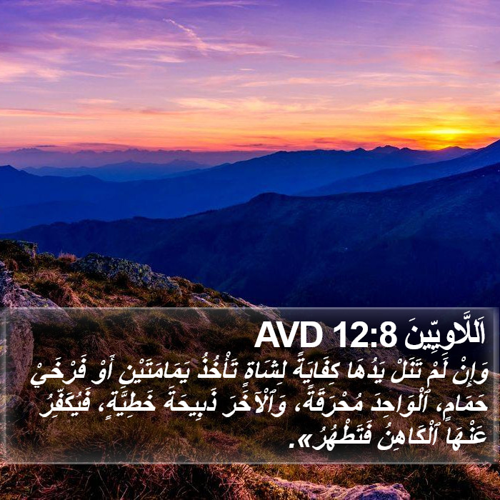 اَللَّاوِيِّينَ 12:8 AVD Bible Study