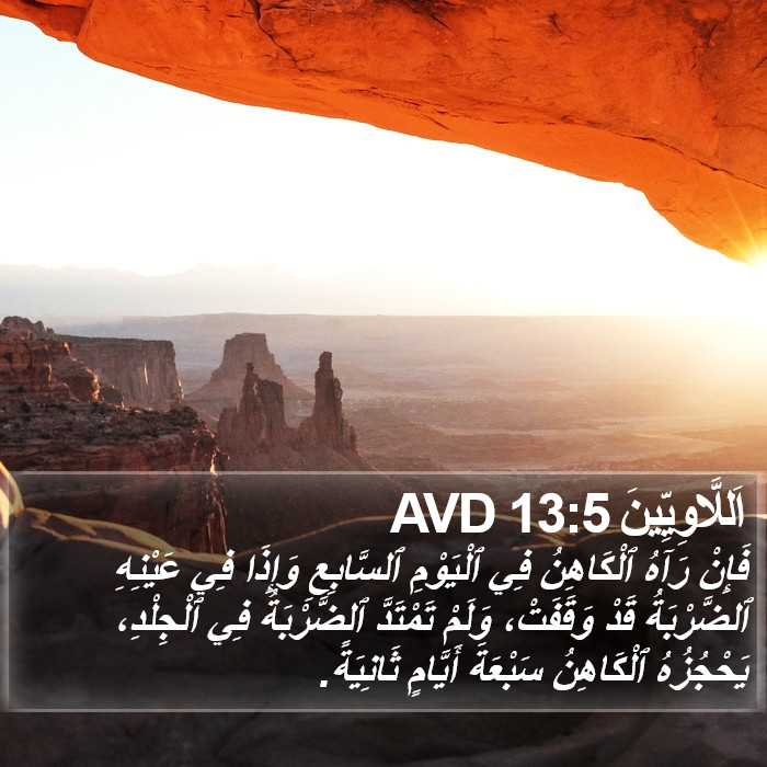 اَللَّاوِيِّينَ 13:5 AVD Bible Study