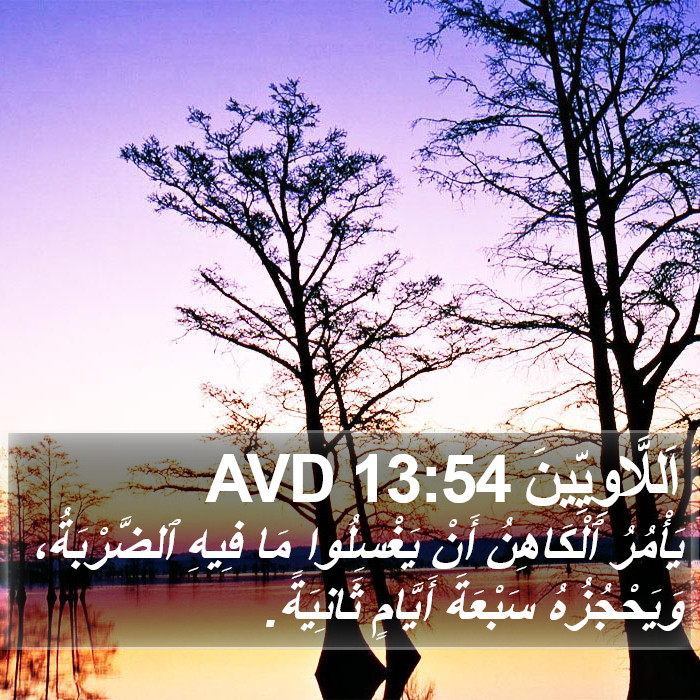 اَللَّاوِيِّينَ 13:54 AVD Bible Study