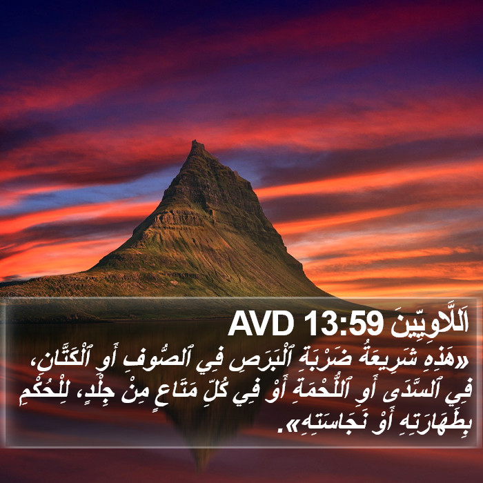 اَللَّاوِيِّينَ 13:59 AVD Bible Study