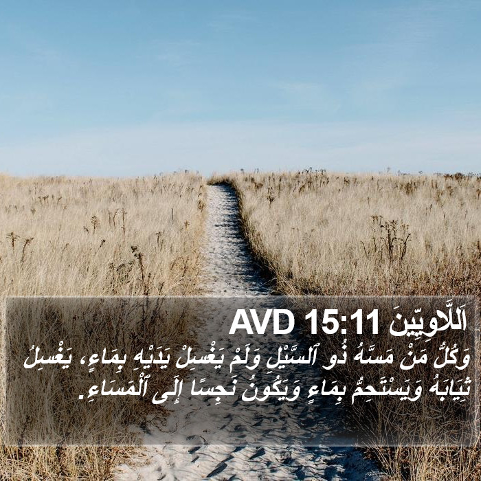 اَللَّاوِيِّينَ 15:11 AVD Bible Study