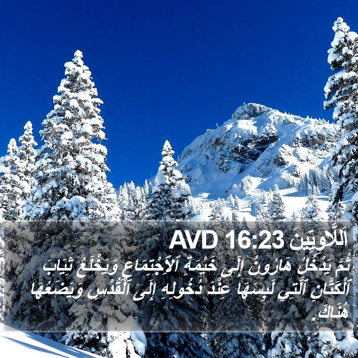 اَللَّاوِيِّينَ 16:23 AVD Bible Study