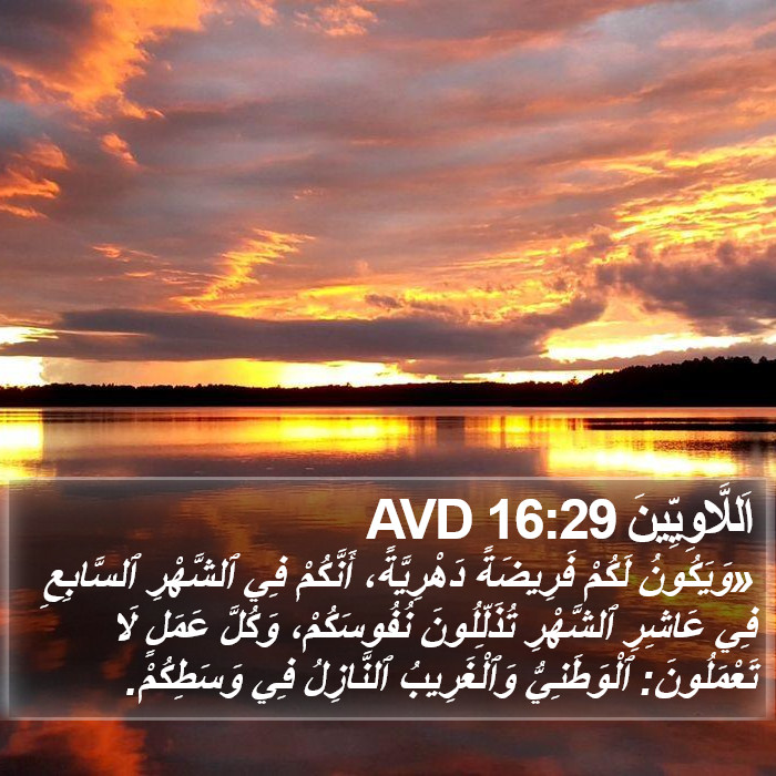 اَللَّاوِيِّينَ 16:29 AVD Bible Study