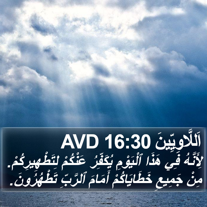 اَللَّاوِيِّينَ 16:30 AVD Bible Study