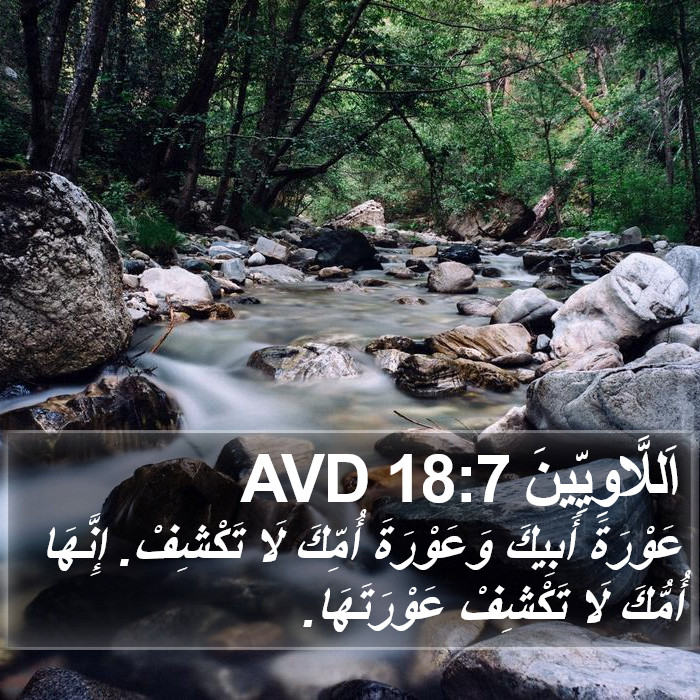 اَللَّاوِيِّينَ 18:7 AVD Bible Study