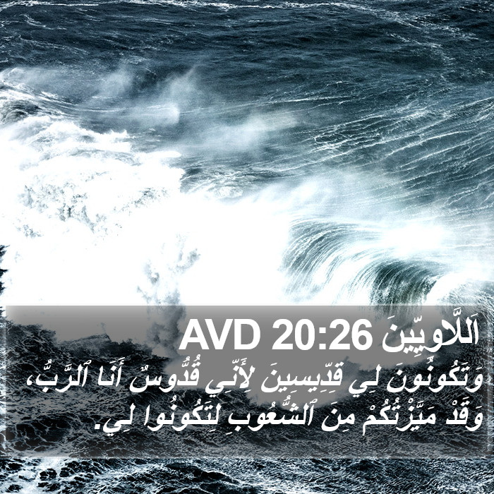اَللَّاوِيِّينَ 20:26 AVD Bible Study