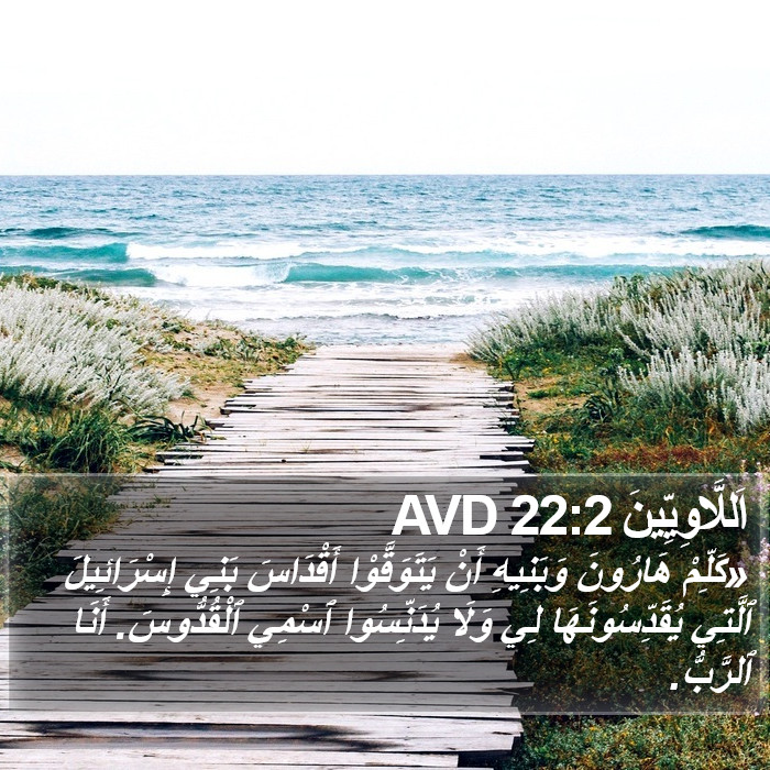 اَللَّاوِيِّينَ 22:2 AVD Bible Study